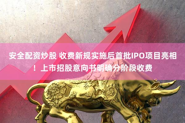 安全配资炒股 收费新规实施后首批IPO项目亮相！上市招股意向书明确分阶段收费